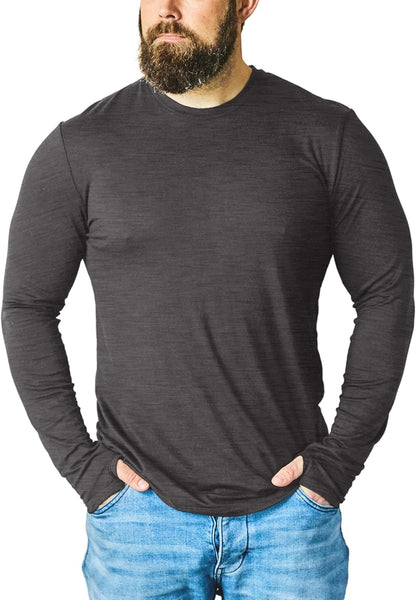 New Zealand 100% Merino Longsleeve Baselayer with Thumbloops - Select Color and Size